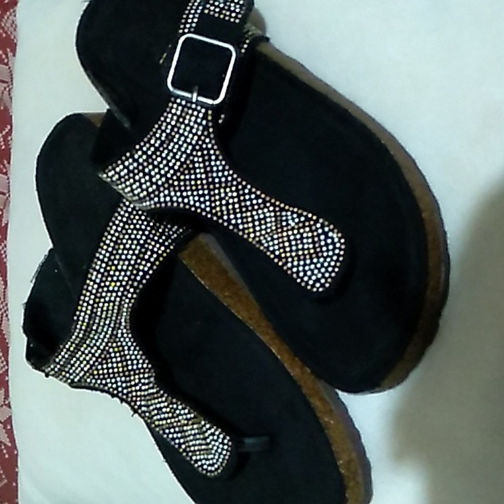 Portàge sandal bronze and silver beaded size small (5/7) - Picture 1 of 9